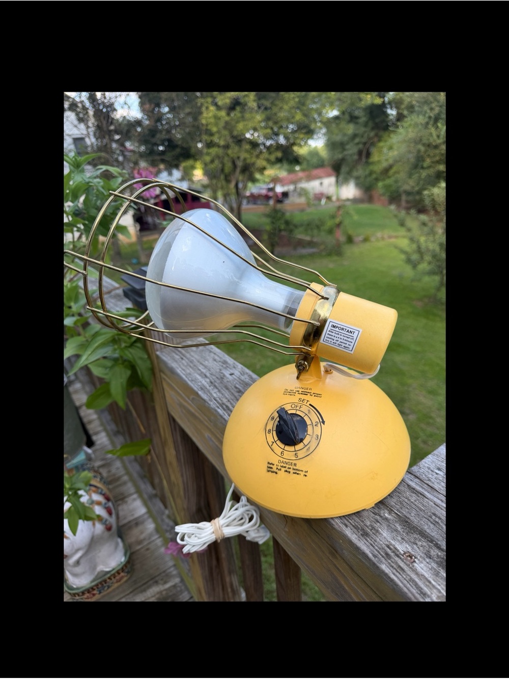 Vintage 1980's GE General Electric Deluxe Time-A-Tan Sun Lamp w/Timer